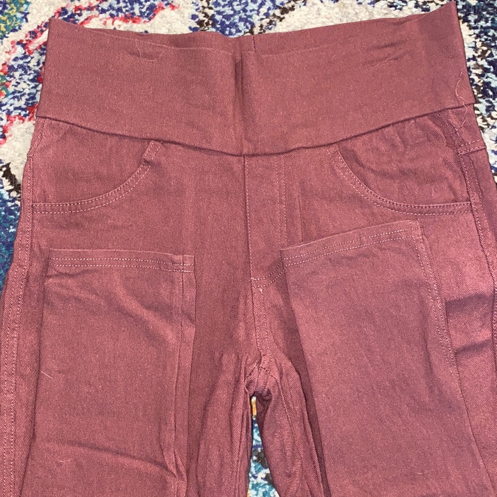Agnes & Dora dusty pink distressed Jeggings - Picture 4 of 10